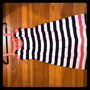 Navy blue/white striped Vineyard Vines dress